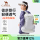 駱駝（CAMEL）【雪糕包】雙肩包大容量背包旅行包輕量書(shū)包女大學(xué)生戶(hù)外登山包 容量升級22L-淺水綠-574C635604 大容量，輕量透氣