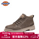 Dickies馬丁靴男鞋2026冬季鞋子男款低幫工裝靴百搭加絨靴子厚底增高短靴 咖啡 40 【偏大一碼，適合運動(dòng)鞋41】