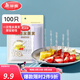 美麗雅一次性叉子勺子獨立包裝 食品級蛋糕甜品外賣(mài)湯勺餐勺水果簽 晶透水果叉100支