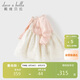 戴維貝拉（DAVE＆BELLA）兒童連衣裙女童小香風(fēng)網(wǎng)紗裙女寶寶裙子春裝