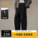 卡賓【仿羊毛斜紋TR】休閑褲男寬松多褶斯文手感糯實(shí)親膚秋季長(cháng)褲