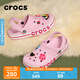 CROCS卡駱馳貝雅卡駱班洞洞鞋輕便耐磨拖鞋一腳蹬休閑鞋|205089 芭蕾粉/糖果粉-6TG 39 (240mm)