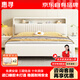惠尋 京東自有品牌 床 中式主臥室大床實(shí)木1.8米x2米雙人床床小戶(hù)型床 單床【送貨上門(mén)】 1.5米x2米(框架結構）