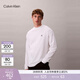 Calvin KleinJeans春秋男士休閑通勤ck刺繡純棉寬松純色打底衫長(cháng)袖T恤上衣