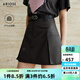 艾諾絲雅詩(shī)【商場(chǎng)同款】春秋季新品百搭工裝高腰簡(jiǎn)約A字半身裙40713533 石墨灰 M