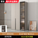 索友（CVOY）實(shí)木衣柜家用臥室平開(kāi)門(mén)柜子加深60輕奢簡(jiǎn)約大衣櫥組裝收納可定制 120*60*200玻璃混搭三門(mén)主柜 E0級生態(tài)板