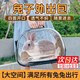 智宙兔子外出包寵物兔外帶便攜籠小寵龍貓手提包貓狗背包荷蘭豬旅行 愛(ài)寵航空包 M（5斤內）