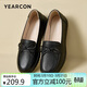 意爾康平跟中老年人媽媽鞋軟底一腳蹬婆婆鞋女 29674W 黑色 39