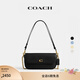蔻馳（COACH）女士BROOK翻蓋鏈帶包真皮斜挎包百搭女包 B4/黑色