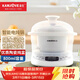 金灶（KAMJOVE）隔水燉 微電腦隔水燉盅 白瓷電燉鍋煲湯煮粥鍋 KV-08T 白色 0.8L