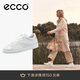 愛(ài)步（ECCO）百搭基礎款小白鞋平底休閑板鞋 街頭輕巧212803 白色/灰白色36