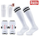 木林風(fēng)創(chuàng  )足球護腿板成人兒童足球襪運動(dòng)綁帶護小腿專(zhuān)業(yè)足球訓練護具護板 白色套裝【護腿板+足球襪+襪套】 兒童款（適合鞋碼34-38）