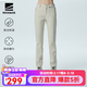 ROCK&ICE戶(hù)外沖鋒軟殼褲女裝防風(fēng)防潑水保暖抓絨秋冬新款彈力登山徒步長(cháng)褲 A款-云峰白/010 L【納米微孔 高度透氣】