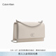 Calvin Klein通勤風(fēng)小眾單肩包禮物荔枝紋包包金屬搭扣鏈條翻蓋CK女包斜挎包