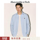 Abercrombie & Fitch【經(jīng)典老錢(qián)風(fēng)】小麋鹿圖案美式通勤長(cháng)袖襯衫25秋男裝125-5292 藍色 S (175/92A)