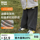 Kocotreekk樹(shù)兒童褲子保暖加厚兒童抓絨褲男女童工裝褲秋冬季長(cháng)褲