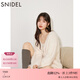 SNIDEL秋冬蝴蝶結鉆扣V領(lǐng)針織毛衣開(kāi)衫外套SWNT245237 象牙白 均碼 （F）
