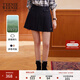 Teenie Weenie小熊女裝半身裙春季少女感學(xué)院純色百褶裙 藏青色 M