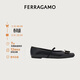 菲拉格慕（Ferragamo）女士Vara銘牌芭蕾舞平底鞋 0768868_1C _ 60 禮物送女友