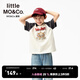 little MO&Co.貓和老鼠聯(lián)名系列 little moco童裝25秋裝新款男女童抑菌短袖t恤 大象灰 抑菌 150 150/72