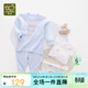 拉比童裝嬰兒內衣套裝秋衣秋褲套裝男女寶寶內衣2套裝 肩開(kāi)粉藍100