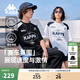 卡帕（Kappa）背靠背運動(dòng)t恤男夏新款純棉短袖賽車(chē)風(fēng)美式撞色上衣女K0FW2TD90D 黑色990【雙面印花丨撞色美學(xué)】 2XL
