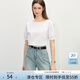 范思藍恩簡(jiǎn)約圓領(lǐng)氣質(zhì)短袖襯衫女夏季2025新款燈籠袖寬松襯衣2228 白色 S