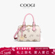 COOGI包包女款輕奢侈女士包手提斜跨包生日婦女情人禮物送女友老婆 米白色