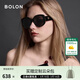 BOLON暴龍眼鏡太陽(yáng)鏡防曬墨鏡潮酷不規則鏡框偏光鏡男女款遮陽(yáng) BL3197 C10 亮黑色