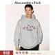 Abercrombie & Fitch美式時(shí)尚潮流百搭舒適抓絨連帽衛衣上衣25秋冬男裝122-5669 灰色 M (180/100A)