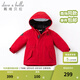 戴維貝拉（DAVE＆BELLA）女童羽絨服男童90絨保暖羽絨衣兒童冬裝幼兒新年寶寶冬季外出服 中國紅DB16448 110 cm（建議身高100-110cm）