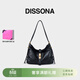 DISSONA迪桑娜女包晚風(fēng)新款包包單肩斜挎包托特包真皮包【禮物】 黑色