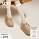 UGG春季女士時(shí)尚舒適炫金系列厚底休閑瑪麗珍鞋 1167550SAN|沙色 36