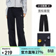 駱駝女裝山海梭織加絨長(cháng)褲男女秋季保暖三防軟殼褲休閑工裝長(cháng)褲