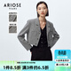 艾諾絲雅詩(shī)ARIOSEYEARS春秋款截斷式小香風(fēng)西裝外套短款上衣女20211335 千鳥(niǎo)格 L