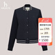 哈吉斯（HAZZYS）女裝 簡(jiǎn)約棒球型夾克外套ASVSU0BDX01 藏青色NV 160/84A38