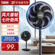 紅雙喜（RED DOUBLE HAPPINESS）電風(fēng)扇七葉輕音柔風(fēng)家用省電落地扇臺式電扇廣角搖頭節能宿舍空調伴侶XR 16英寸七葉機械款【臺地兩用】