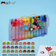 西瓜太郎新包裝兒童大容量水彩筆套裝36色系列幼兒園寶寶畫(huà)筆安全可洗彩色筆粗筆頭圓桿手提袋裝環(huán)保繪畫(huà)筆 新包裝24色袋裝