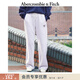 Abercrombie & Fitch美式復古抓絨經(jīng)典LOGO直筒運動(dòng)衛褲長(cháng)褲25秋冬女裝147-5115 銀灰色 L (165/84A)