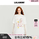 拉拉波波【馬年限定】假兩件T恤衛衣26年春新潮原創(chuàng  )圓領(lǐng)上衣FBFA-WSCT01 本白 M