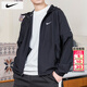 耐克（NIKE）外套男春季 2026新款運動(dòng)服梭織防風(fēng)衣連帽休閑裝透氣訓練夾克 薄款/建議拍大一碼/曬圖退10 M (170/88A)