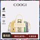 COOGI【祝緒丹同款】包包女款輕奢女士手提斜挎托特包女情人節生日禮物 米白色【真皮面料】