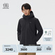 KOLON SPORT/可隆戶(hù)外防水羽絨服 男士透濕防風(fēng)耐磨連帽輕量鵝絨夾克 LHDJ5WNT41-BK 黑色 XL 180/100A
