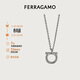菲拉格慕（Ferragamo）女士黃銅/玻璃項鏈 0696657 禮物送女友