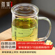 雅集耐熱透明大容量男女辦公家用玻璃杯豪飲杯牛奶杯1000ml帶刻度款杯