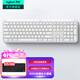 羅技（Logitech）K950無(wú)線(xiàn)藍牙鍵盤(pán) 雙模靜音鍵盤(pán)辦公鍵盤(pán)薄膜筆記本電腦Mac平板ipad鍵盤(pán) 108鍵全尺寸家用超薄便攜 珍珠白