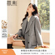 香影灰色毛呢外套大衣女中長(cháng)款2025冬季新款赫本風(fēng)純羊毛氣質(zhì)上衣 灰色 XS