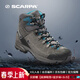SCARPA思嘉帕戶(hù)外鞋登山鞋岡仁波齊專(zhuān)業(yè)防水防滑耐磨高幫穿越版徒步鞋 男款-鯊魚(yú)灰拼藍色 大一碼拍 防偽標識 剪斷損毀 概不退換 42.5