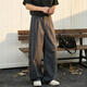 ANTI HERO美式直筒復古純棉休閑褲男高街潮牌工裝褲春秋季長(cháng)褲微闊寬松褲子 灰色 XL 【推薦125-145斤】