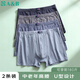 AB【2條】男薄款高腰印花棉質(zhì)抗菌短褲中年大碼平角褲 XXXXL